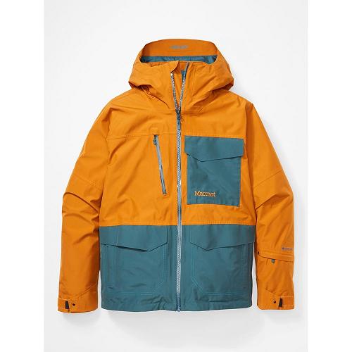 Marmot Carson Ski Jacket For Mens Yellow Blue YXH634789